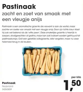 Hanos Pastinaak aanbieding