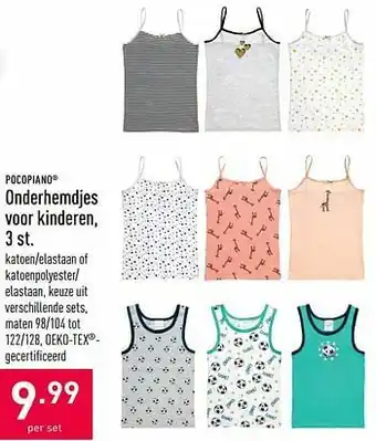 ALDI Onderhemdjes voor kinderen aanbieding