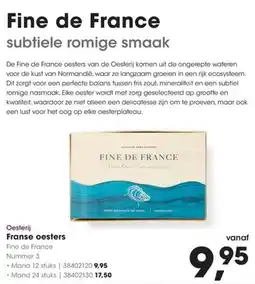Hanos Oesterij franse oesters aanbieding