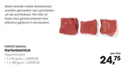 Hanos Hanos selektie hertenbiefstuk aanbieding
