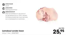 Hanos Lamsbout zonder been aanbieding