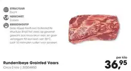 Hanos Runderribeye grainfed vaars aanbieding