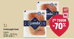 Delhaize Gedroogde ham aanbieding
