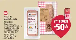 Delhaize Wild- of klassieke paté aanbieding
