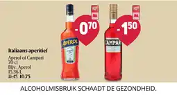 Delhaize Italiaans aperitief aanbieding