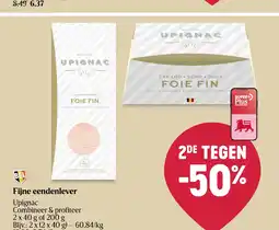 Delhaize Fijne eendenlever aanbieding