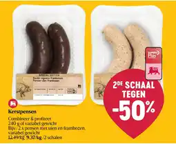 Delhaize Kerstpensen aanbieding
