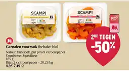Delhaize Garnalen voor wok aanbieding