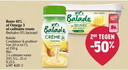 Delhaize Boter 41% of Omega 3 of culinaire room aanbieding
