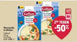 Delhaize Mozzarella in blokjes aanbieding
