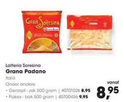 Hanos Latteria soresina grana padano aanbieding