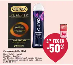 Delhaize Condooms of glijmiddel aanbieding