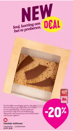 Delhaize Gianduja-koffietaart aanbieding