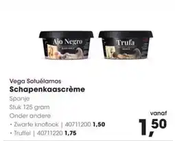 Hanos Vega sotuélamos schapenkaascrème aanbieding