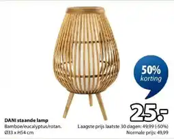 Jysk Dani staande lamp aanbieding