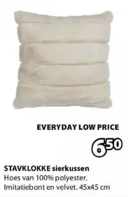 Jysk Stavklokke Sierkussen aanbieding