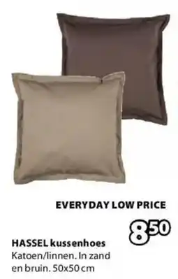 Jysk Hassel Kussenhoes aanbieding