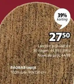Jysk Baobab Tapijt aanbieding