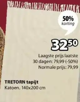 Jysk Tretorn Tapijt aanbieding