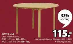 Jysk Alsted tafel aanbieding