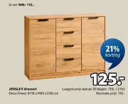 Jysk Jenslev Dressoir aanbieding
