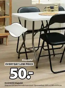 Jysk Kuleskog Klaptafel aanbieding