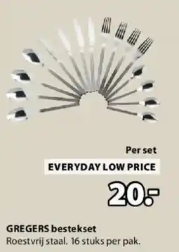 Jysk Gregers bestekset aanbieding