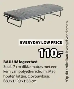 Jysk Bajlum Logeerbed aanbieding