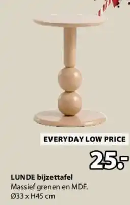 Jysk Lunde Bijzettafel aanbieding