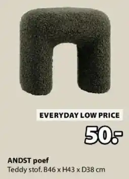 Jysk Andst Poef aanbieding