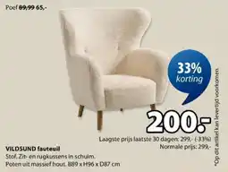 Jysk Vildsund fauteuil aanbieding
