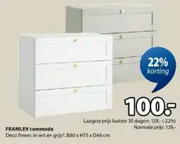 Jysk Framlev Commode aanbieding