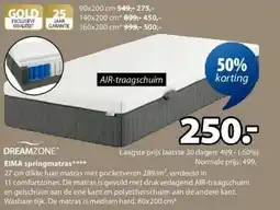 Jysk Eima Springmatras aanbieding