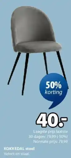 Jysk Kokkedal Stoel aanbieding