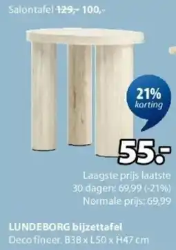 Jysk Lundeborg Bijzettafel aanbieding