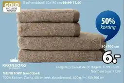 Jysk Munktorp Handdoek aanbieding