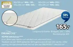 Jysk Hopen Dekmatras aanbieding
