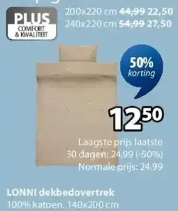 Jysk Lonni dekbedovertrek aanbieding