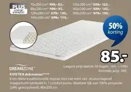 Jysk Dreamzone Kvisten Dekmatras aanbieding
