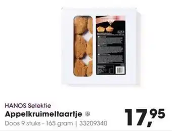 Hanos Hanos Selektie Appelkruimeltaartje aanbieding