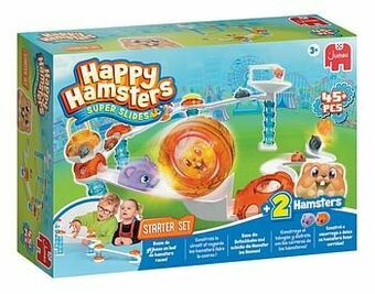 Dreamland Jumbo knikkerbaan Happy Hamsters Super Slides Starter Set aanbieding
