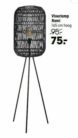 Kwantum Vloerlamp rami aanbieding