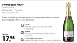 Hanos Champagne Gruet aanbieding
