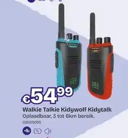 Dreamland Walkie Talkie Kidywolf Kidytalk aanbieding