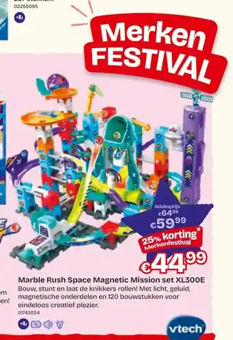 Dreamland Marble Rush Space Magnetic Mission set XL300E aanbieding