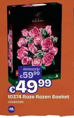 Dreamland 10374 Roze Rozen Boeket aanbieding