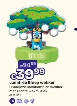 Dreamland Lumitree Bluey wekker aanbieding