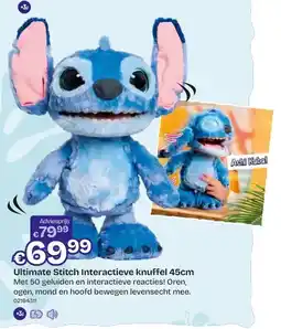 Dreamland Ultimate Stitch Interactieve knuffel 45cm aanbieding