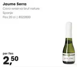 Hanos Jaume Serra Cava rerserva brut nature aanbieding