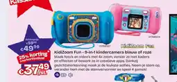 Dreamland KidiZoom Fun - 9-in-1 kindercamera blauw of roze aanbieding